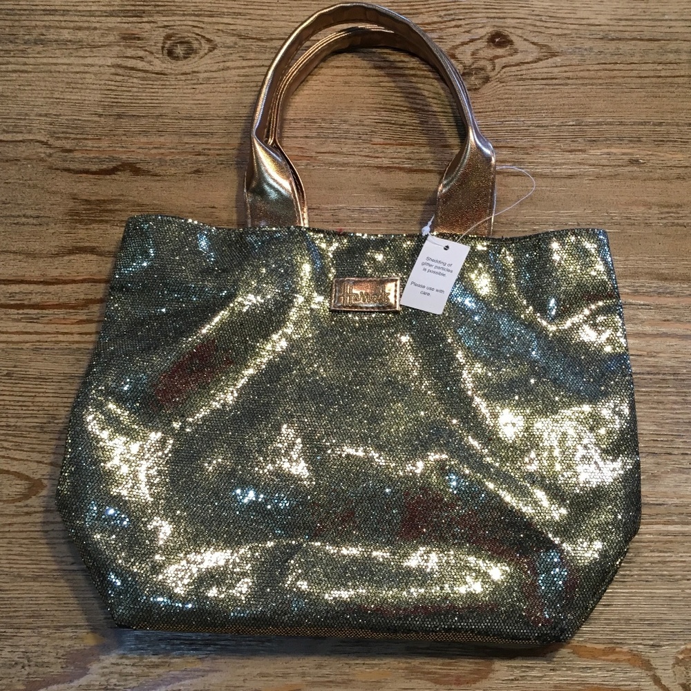 BNWT Authentic Harrods Glitter Bag